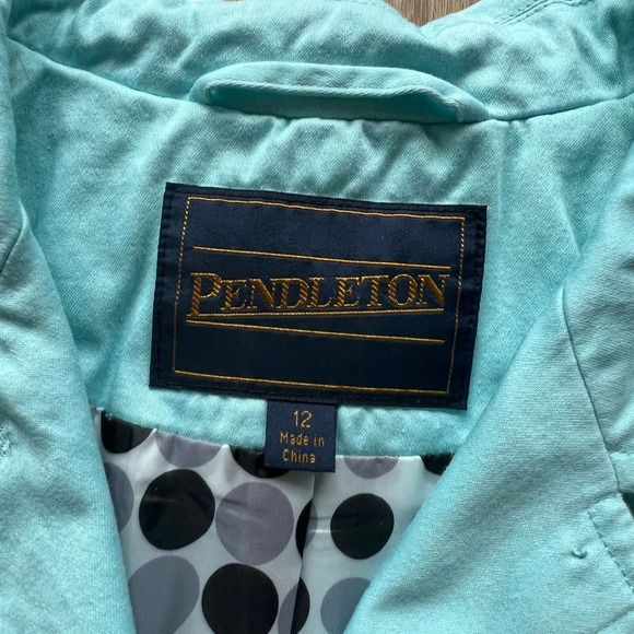 Pendleton Blue Long Coat - Picture 7 of 9